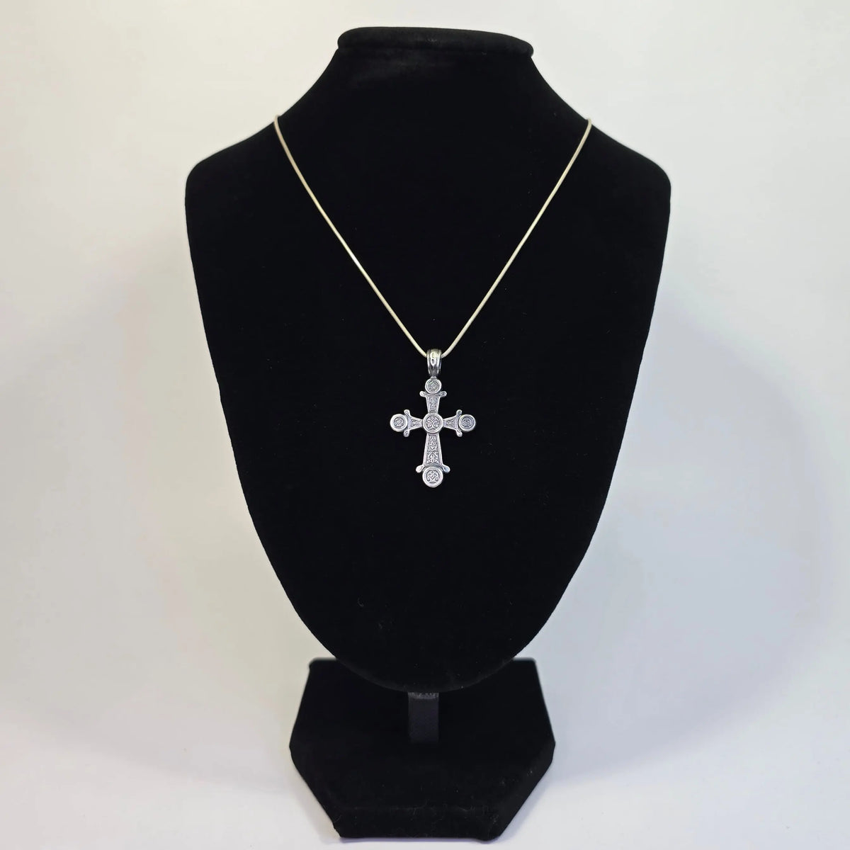 Orthodox Silver Cross Necklace – 6 Variants Church Icon Store