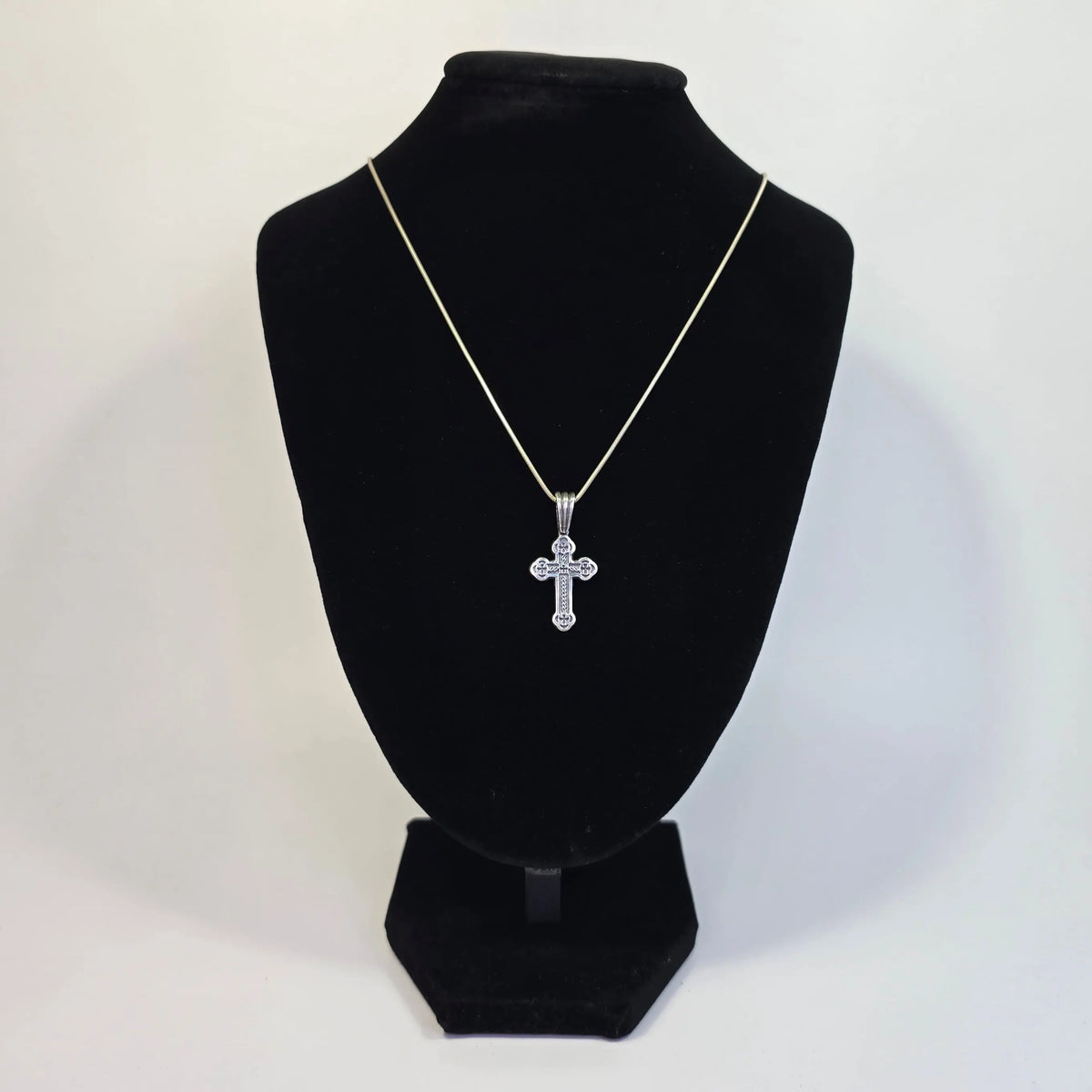 Orthodox Silver Cross Necklace – 6 Variants Church Icon Store