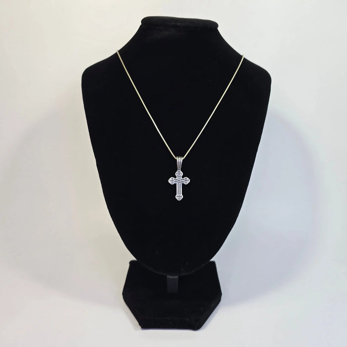 Orthodox Silver Cross Necklace – 6 Variants Church Icon Store