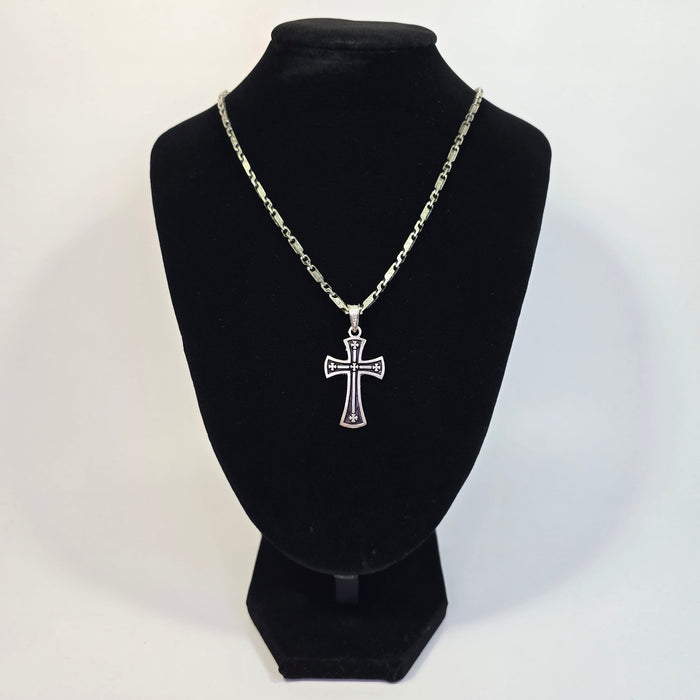 Orthodox Silver Cross Necklace – 6 Variants Church Icon Store