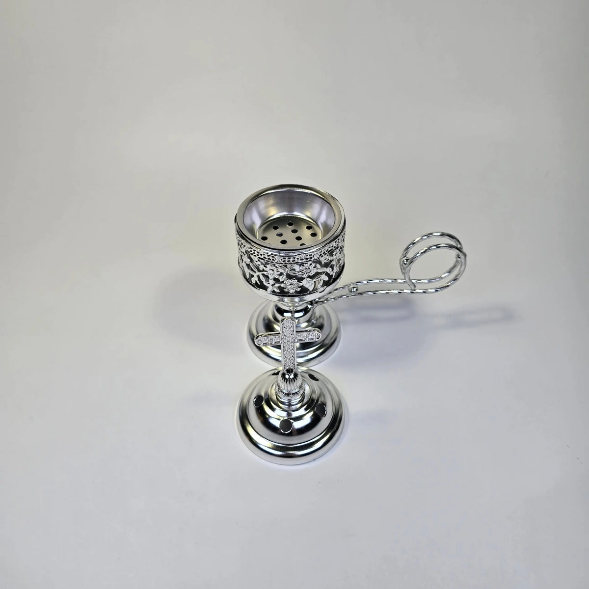 Orthodox Brass Incense Charcoal Burner – Gold & Silver Tone Variants Church Icon Store