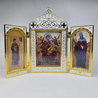 Orthodox Triptych Icon – Folding Icon with Saints and Theotokos Variants Church Icon Store