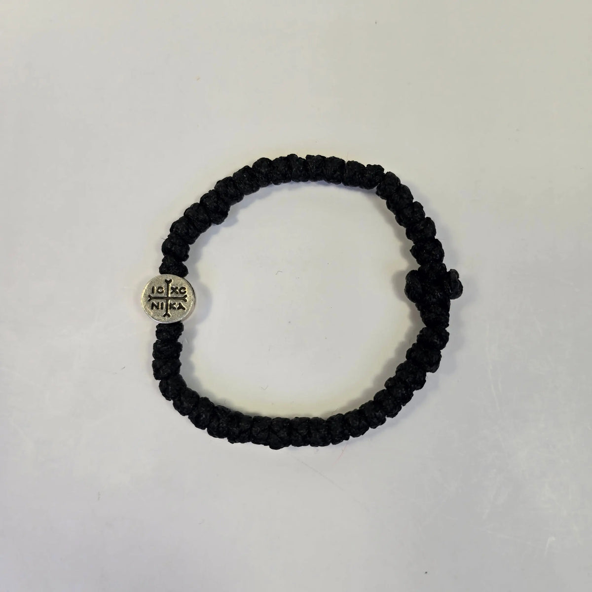 Orthodox Prayer Rope Bracelet with Icon Bead – Handwoven Komboskini Bracelet Church Icon Store