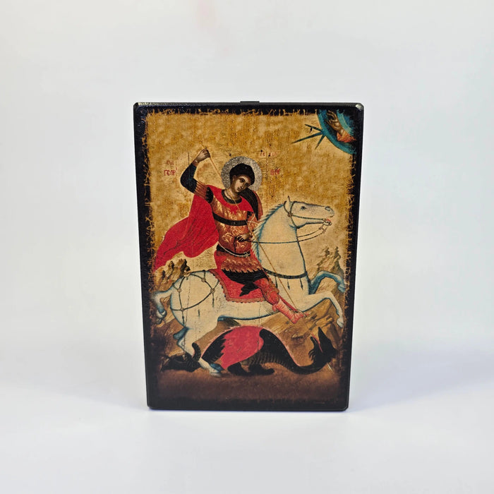 Saint George the Dragon Slayer Orthodox Icon – 15 × 10 cm (3 Variants) Church Icon Store