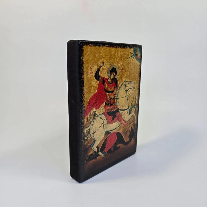 Saint George the Dragon Slayer Orthodox Icon – 15 × 10 cm (3 Variants) Church Icon Store