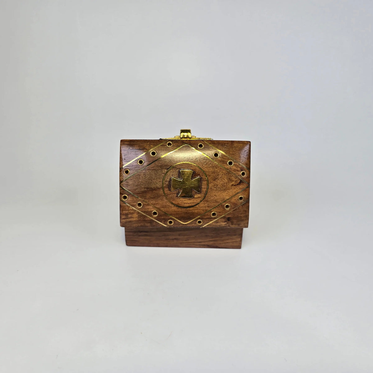 Orthodox Wooden Incense Box with Cross Church Icon Store