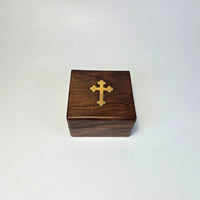 Orthodox Wooden Incense Box with Cross Church Icon Store