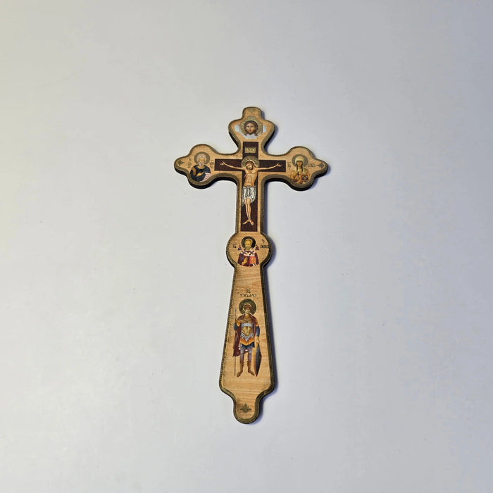 Orthodox Hand Cross with Saint George Church Icon Store