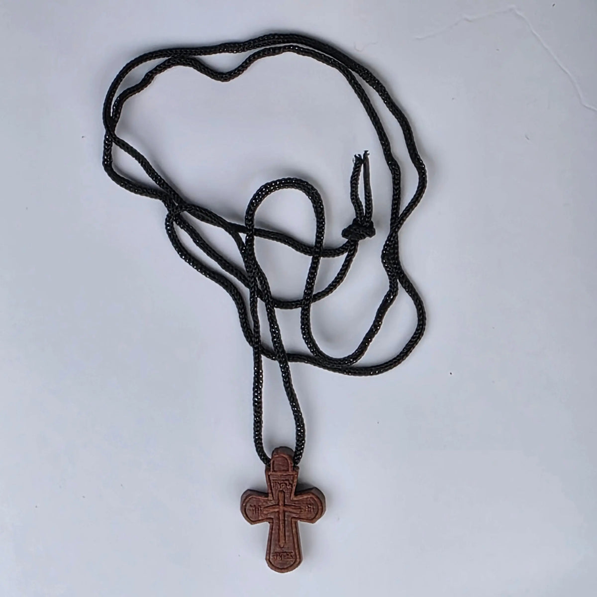 Cross Orthodox Wooden - Small with St. Nina Cross. 2.3 x 1.4 x 0.3 cm