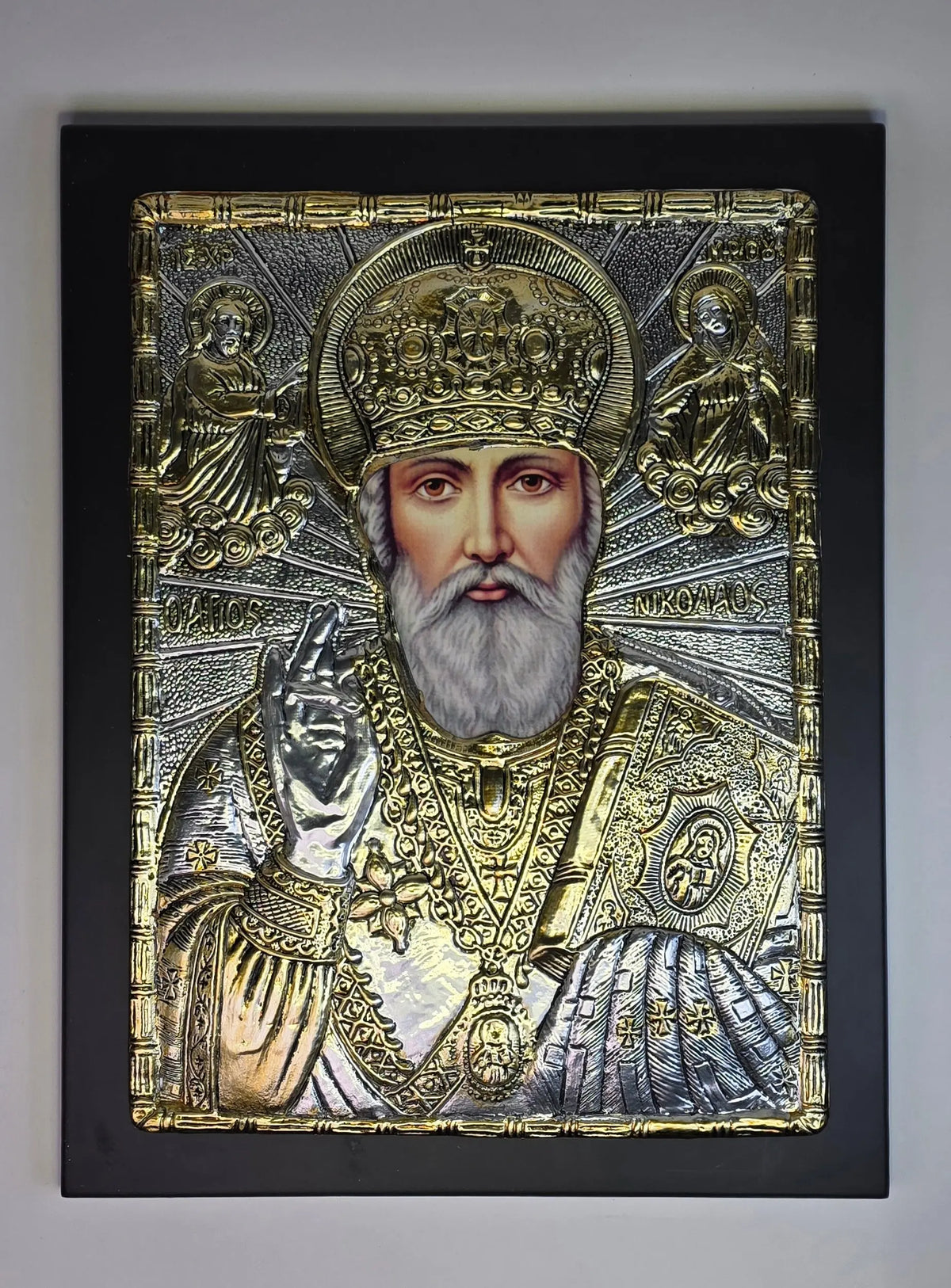 St. Nicholas Byzantine Icon – Made in Greece Strikoudis