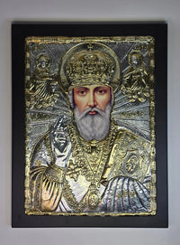 St. Nicholas Byzantine Icon – Made in Greece Strikoudis
