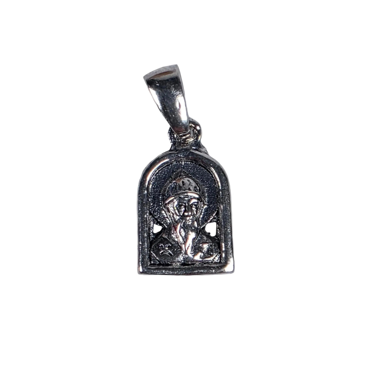 Saint Spyridon Orthodox pendant silver small blessed Corfu Greece