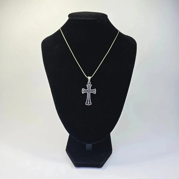 Orthodox Silver Cross Necklace – 6 Variants Church Icon Store