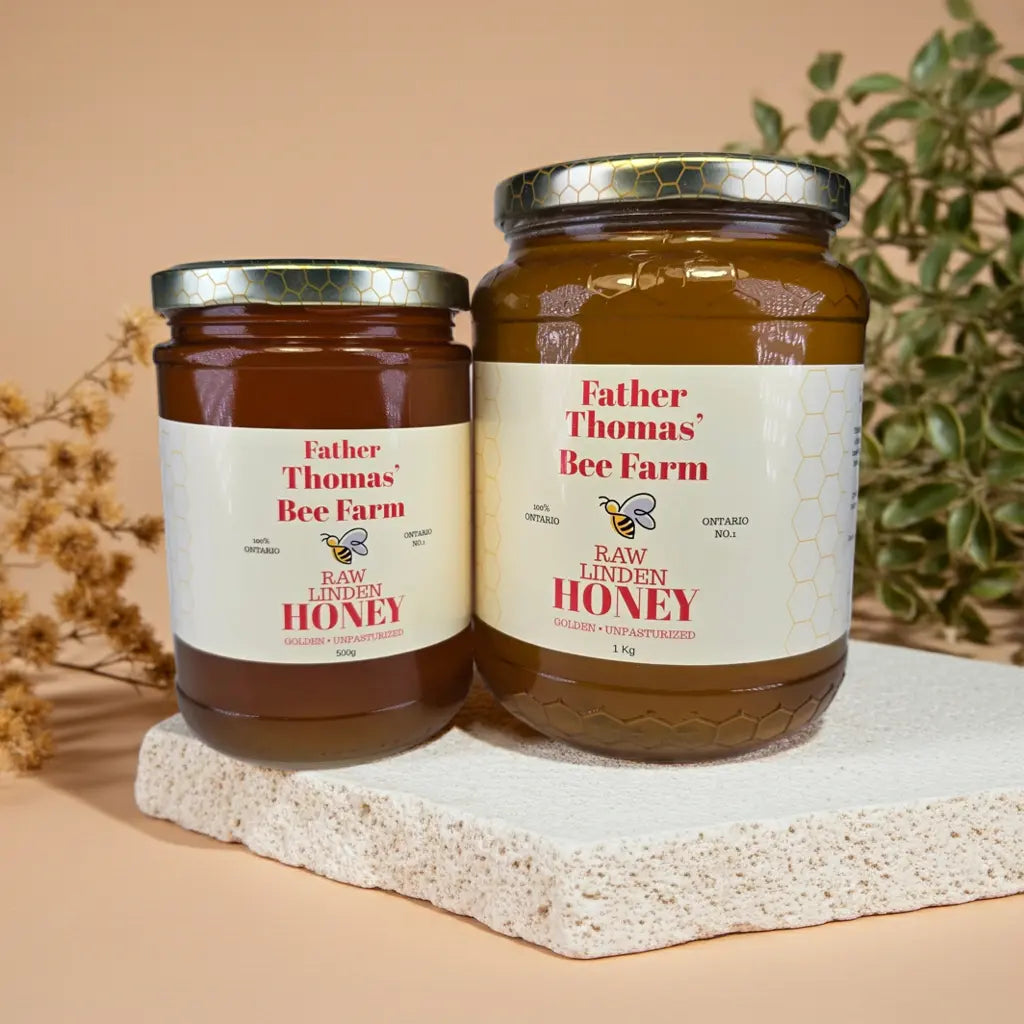 Raw Linden Honey (Basswood) – Unpasteurized | 500 g / 1 kg | Father Thomas’ Bee Farm Father Thomas Bee Farm