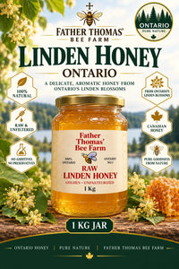 Raw Linden Honey glass jar 1kg