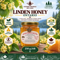 Raw Linden Honey glass jar 250g