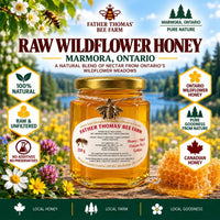 Raw Wildflower Honey Marmora glass jar 250g