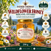 Raw Wildflower Honey Midland glass jar 250g