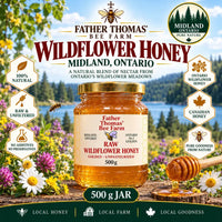 Raw Wildflower Honey Midland glass jar 500g